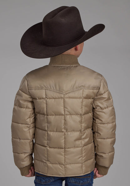 Roper Boys Khaki Zipper Jacket