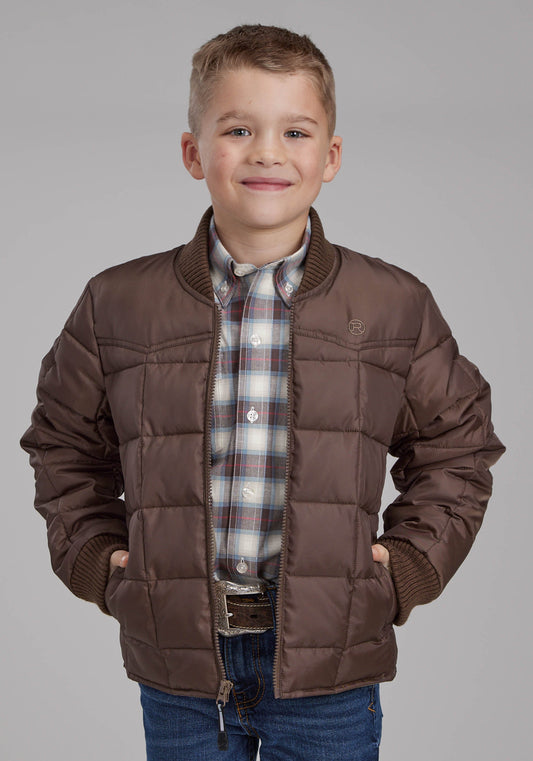 Roper Boys Chocolate Zipper Jacket
