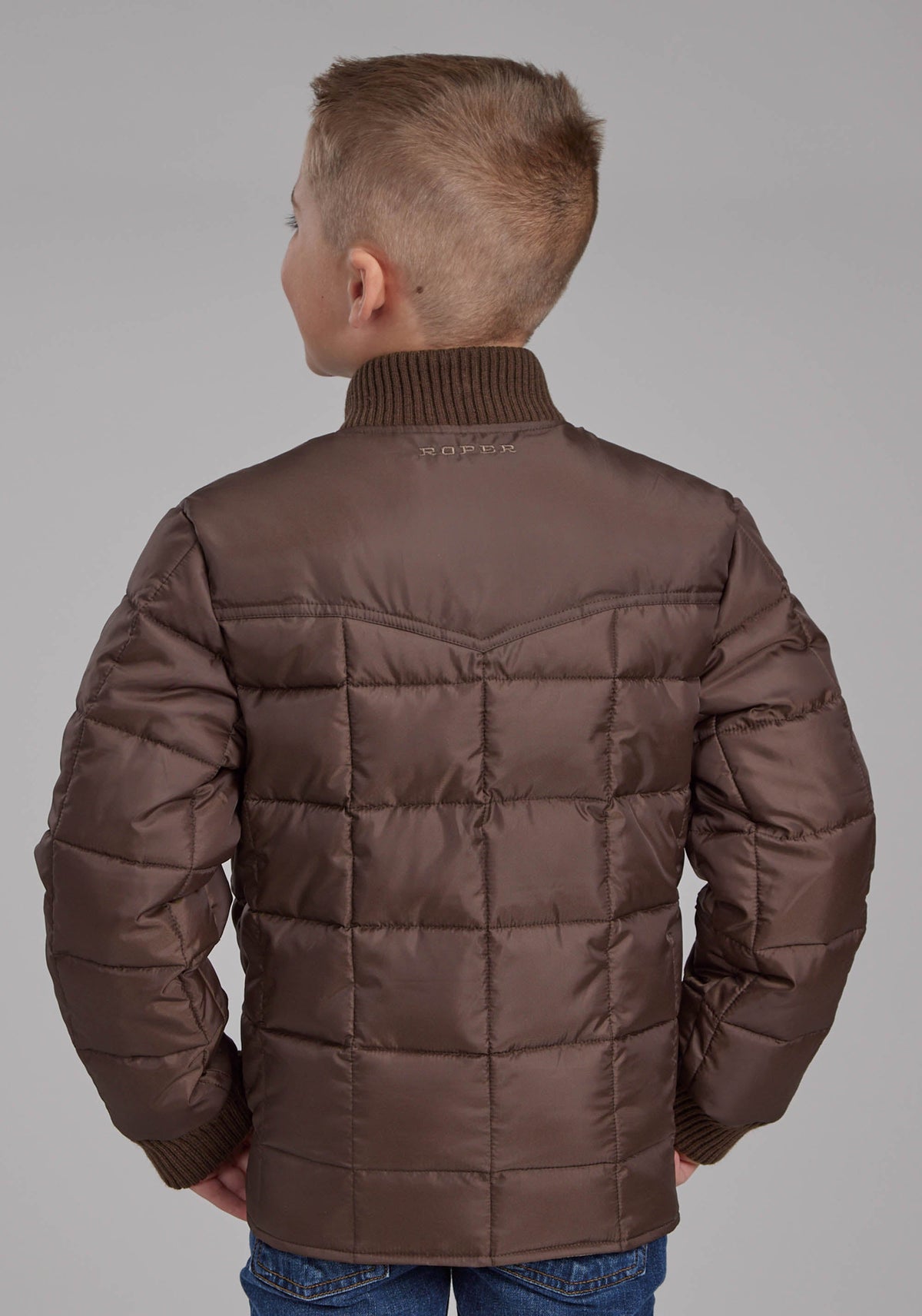 Roper Boys Chocolate Zipper Jacket