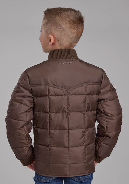 Roper Boys Chocolate Zipper Jacket