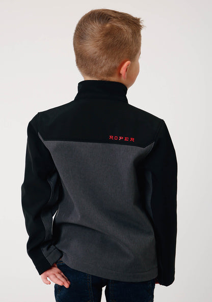 Roper Boys  Grey Softshell Combo  Tech Jacket