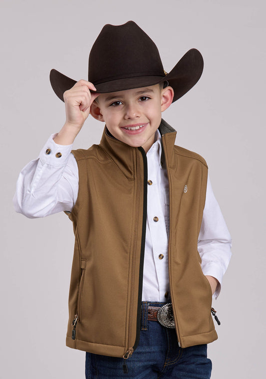 Roper Boys Roper Ripstop Tobacco Vest
