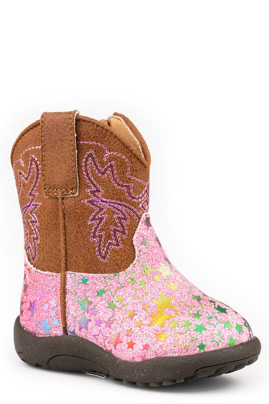 Roper Infants Girls Roper Western Stitch Glitter Stars Cowbabies