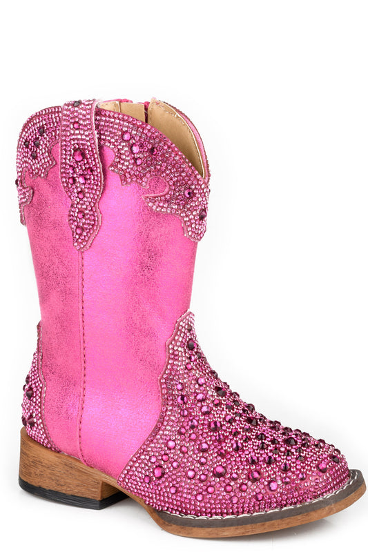 Roper Toddlers Girls Roper Crystal Crown Starlit Boots