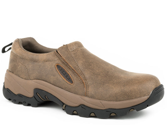 Roper Mens Air Light Performance Slip On Vintage Tan Leather
