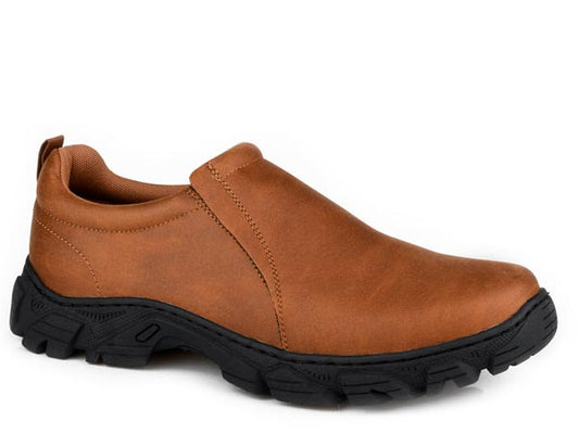 Roper Mens Cognac Vintage Faux Leather