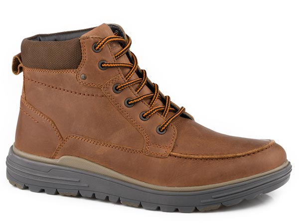 Roper Mens Brown Full Grain Leather