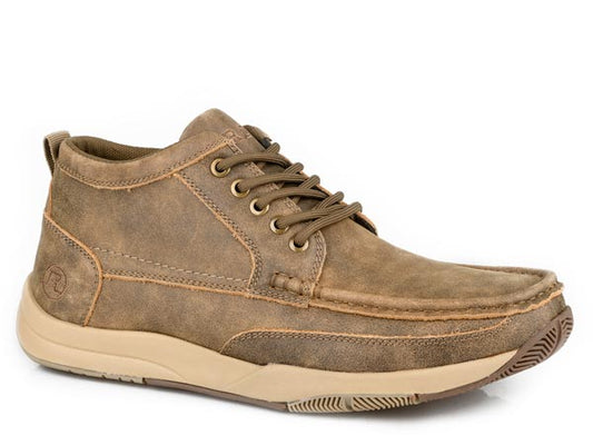 Roper Mens Vintage Brown Leather Upper