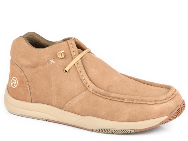Roper Mens Tan Cow Suede