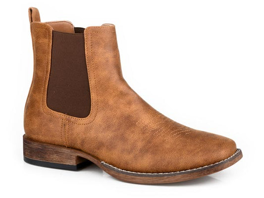 Roper Mens Roper Square Toe Chelsea Ankle Logan Boots