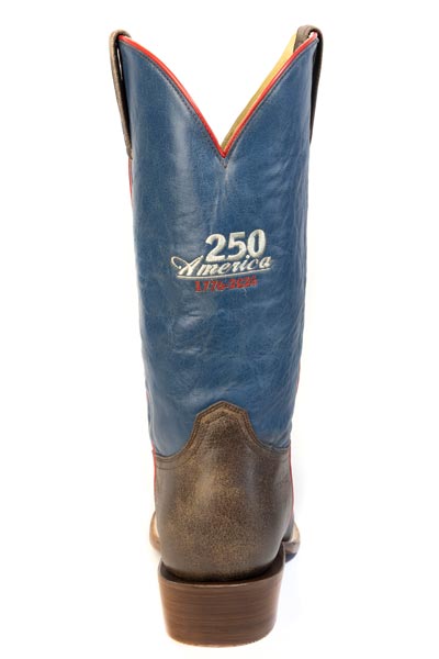 Roper Mens Roper Vintage Brown Leather Vamp 250 Usa - Cutter Boots
