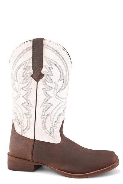 Roper Womens Tan Vamp And White Shaft