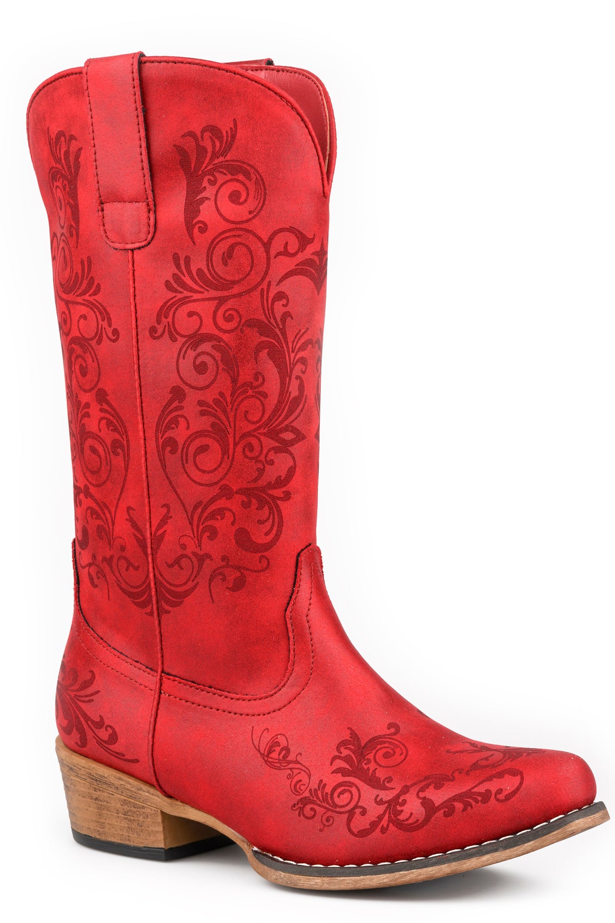 Roper Womens Roper Laser Western Design Tall Stuff Boots