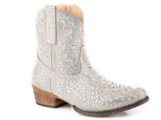 Roper Womens All Over Silver Crystal Upper