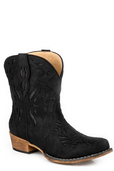 Roper Womens Black Vintage Faux Leather