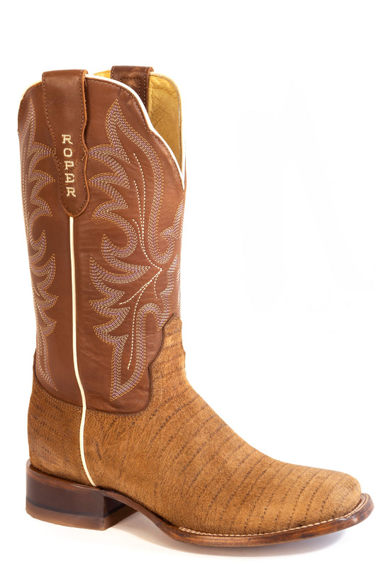 Roper Womens Roper Burnish Brown Leather Layla Boots