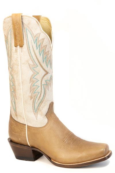 Roper Womens Roper Burnish Tan Leather Vamp Della Boots