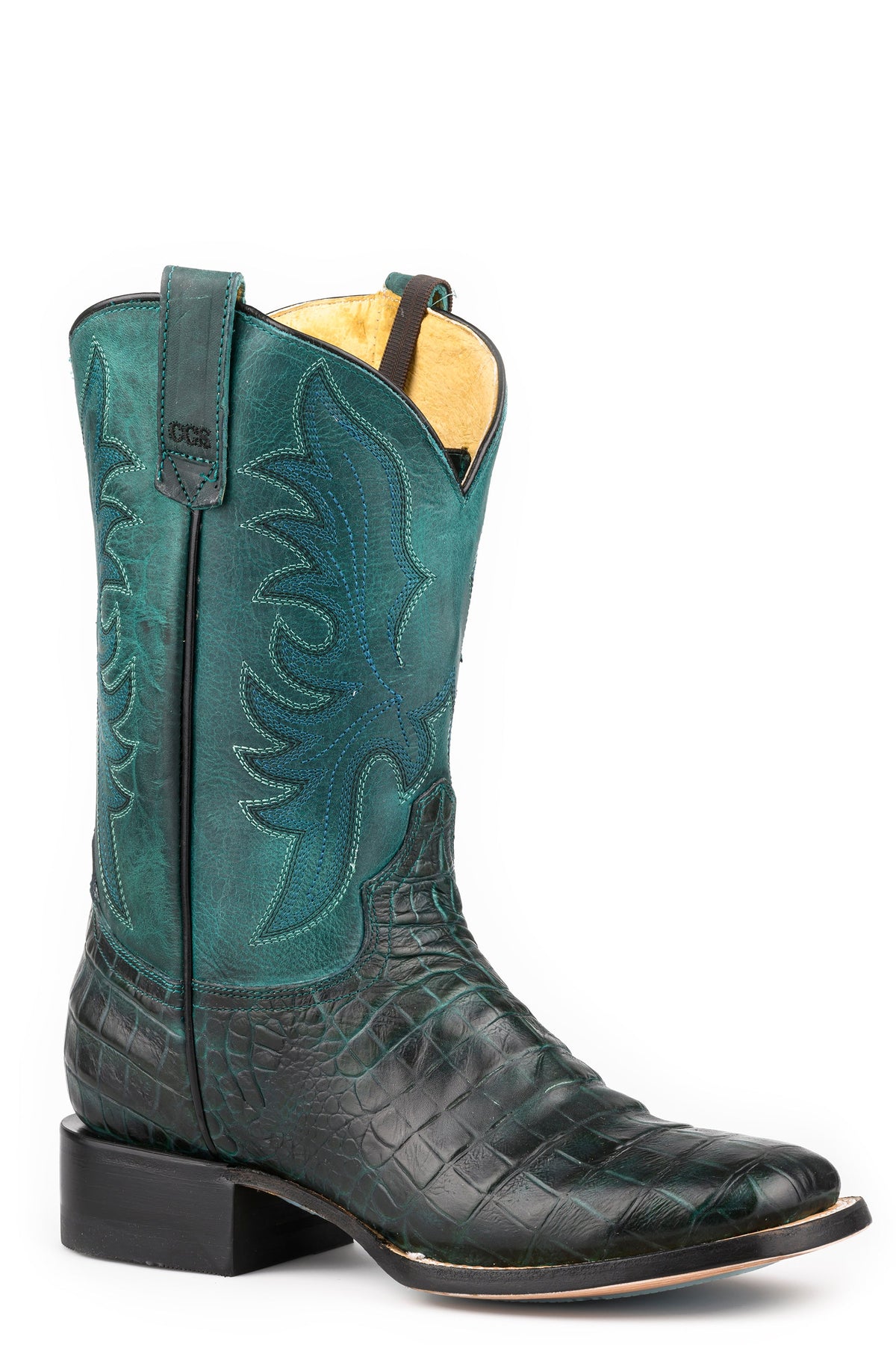 Roper Womens Roper Waxy Turquoise Leather Darla Boots