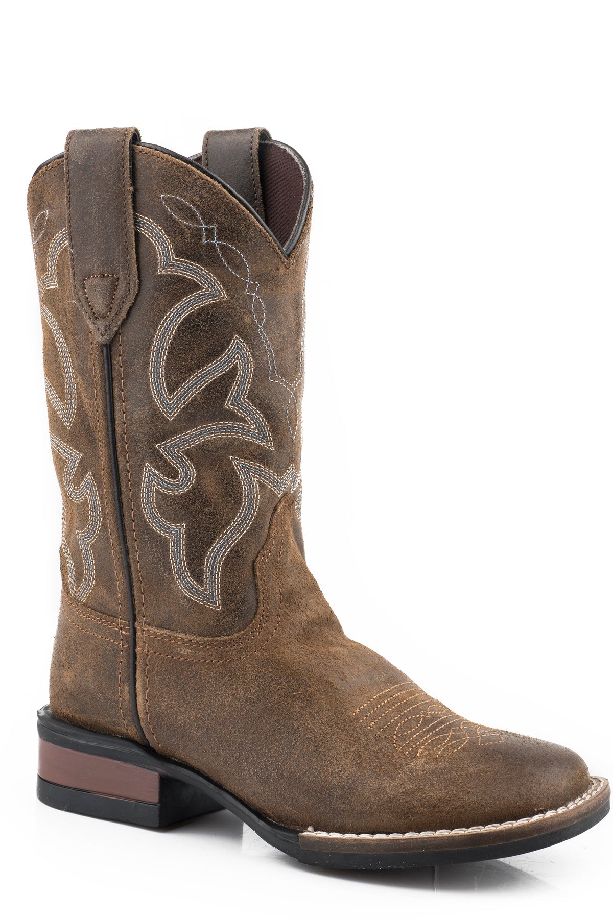 Roper Big Boys Beige Oiled Suede Leather